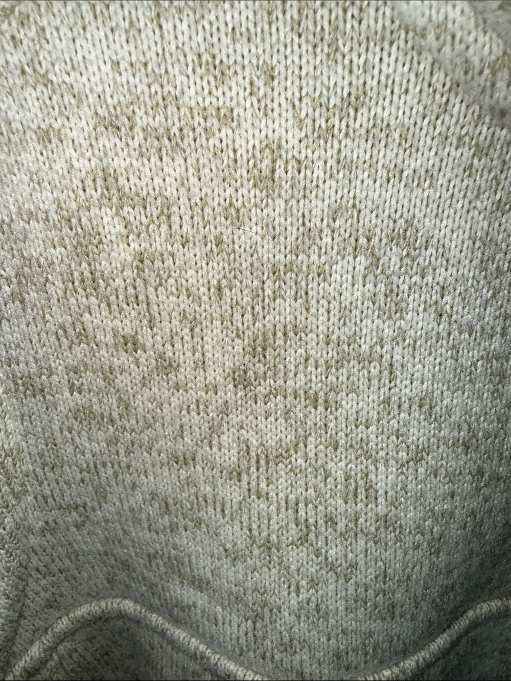 L.L.Bean Sweater Fleece Pullover oatmeal marled neutral Medium - Picture 8 of 9